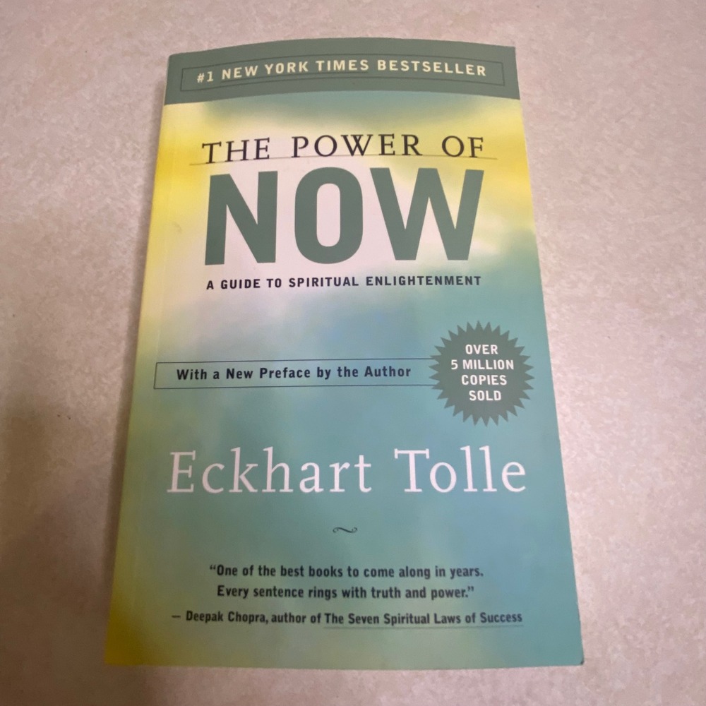 The Power of Now Book Green Spiritual Enlightenment Spiritual Enlightenment Joy